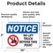 Signmission No Lift Trucks Beyond This Point, 10 in W x Rectangle, Vinyl Decal OS-2PACK-NS-D-710-L-16144 - alternate 5